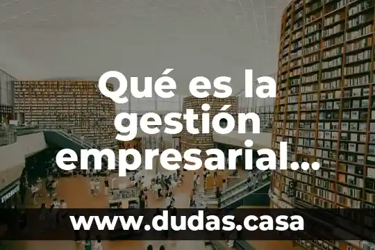 Qué es la gestión empresarial significado