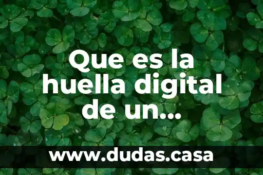 Que es la huella digital de un certificado