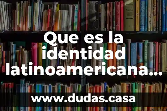 Que es la identidad latinoamericana resumen