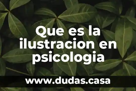 Que es la ilustracion en psicologia