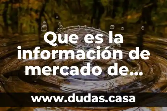 Que es la información de mercado de sueldos