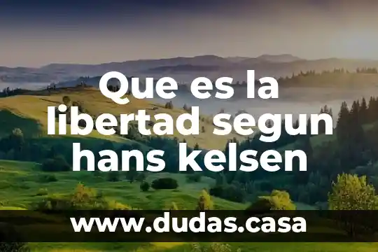 Que es la libertad segun hans kelsen