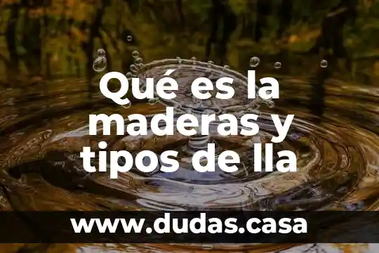 Qué es la maderas y tipos de lla
