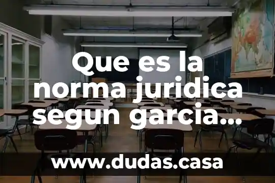Que es la norma juridica segun garcia maynez