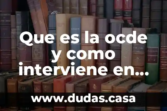 Que es la ocde y como interviene en la educacion