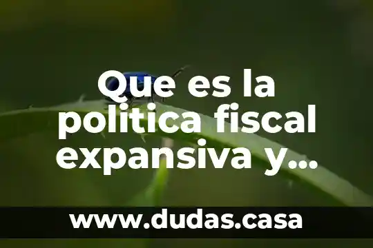 Que es la politica fiscal expansiva y restrictiva
