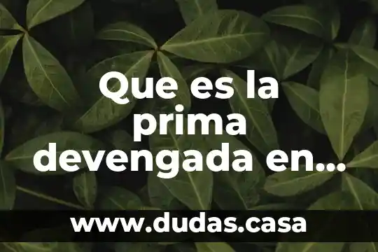 Que es la prima devengada en seguro de autos