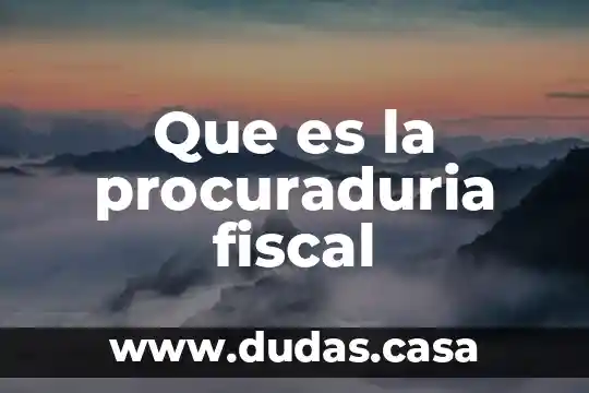 Que es la procuraduria fiscal