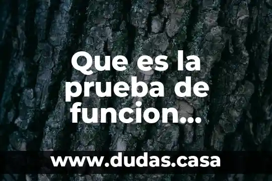 Que es la prueba de funcion hepática