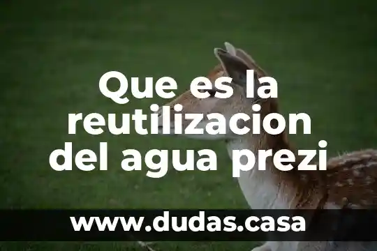 Que es la reutilizacion del agua prezi