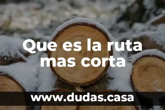 Que es la ruta mas corta