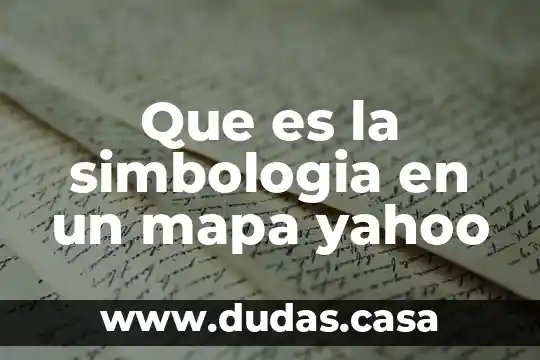 Que es la simbologia en un mapa yahoo