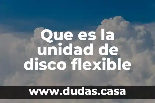 Que es la unidad de disco flexible