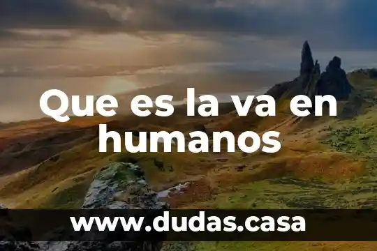 Que es la va en humanos