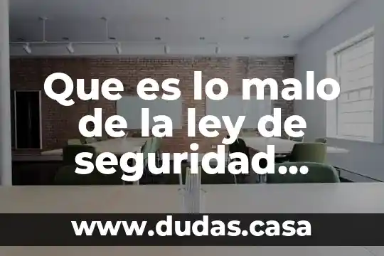 Que es lo malo de la ley de seguridad interior