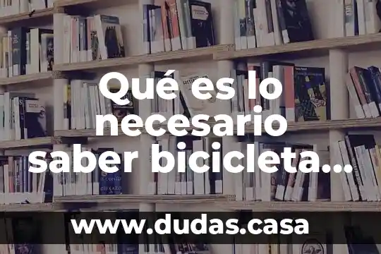 Qué es lo necesario saber bicicleta eléctrica