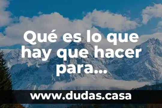 Qué es lo que hay que hacer para emprender