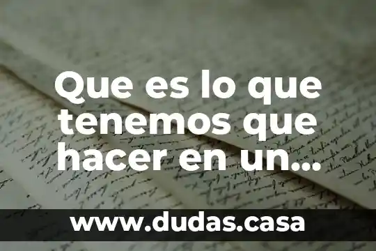 Que es lo que tenemos que hacer en un parque