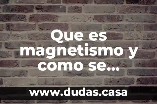 Que es magnetismo y como se relaciona con la electricidad