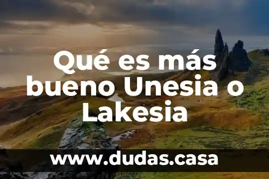 Qué es más bueno Unesia o Lakesia