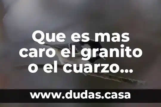 Que es mas caro el granito o el cuarzo yahoo