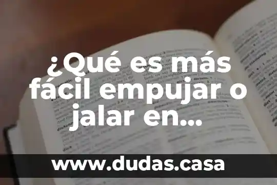 ¿Qué es más fácil empujar o jalar en ciclismo?