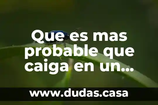 Que es mas probable que caiga en un dado
