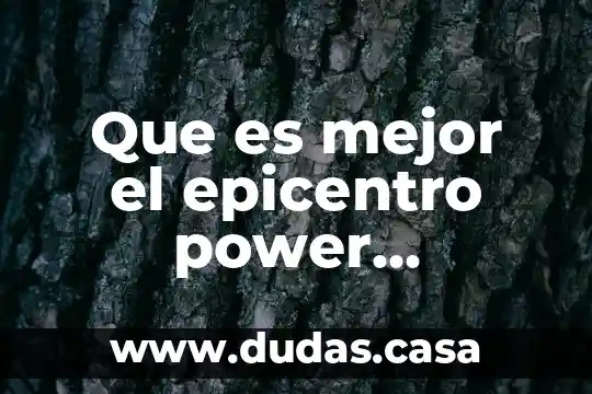 Que es mejor el epicentro power acoustico el diablo db