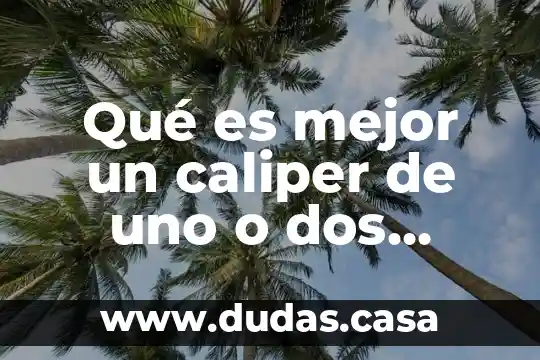 Qué es mejor un caliper de uno o dos pistones