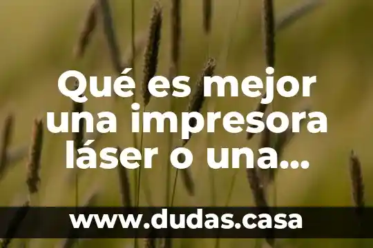 Qué es mejor una impresora láser o una multifunción