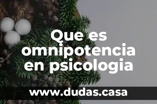 Que es omnipotencia en psicologia