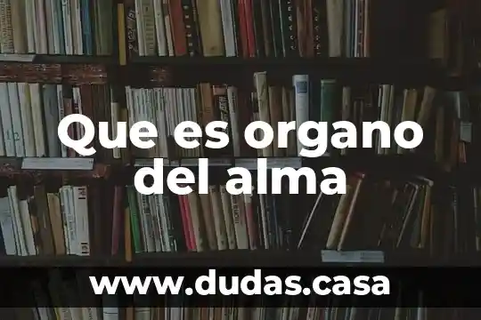 Que es organo del alma