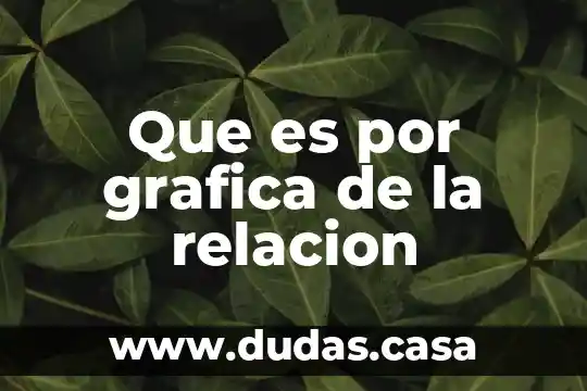 Que es por grafica de la relacion