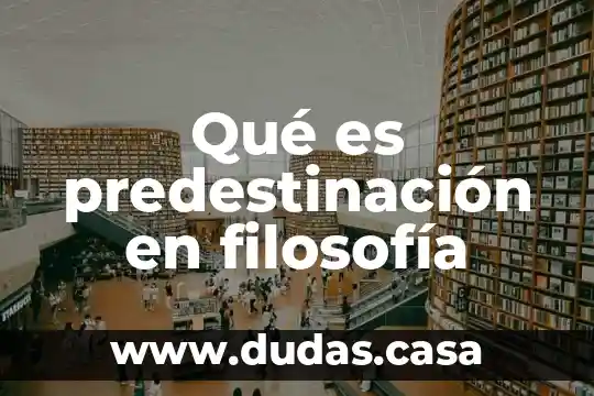 Qué es predestinación en filosofía