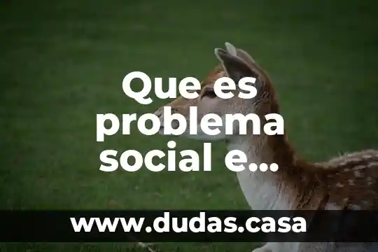 Que es problema social e empresarial en arquitectura