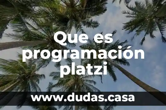 Que es programación platzi