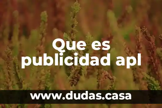 Que es publicidad apl