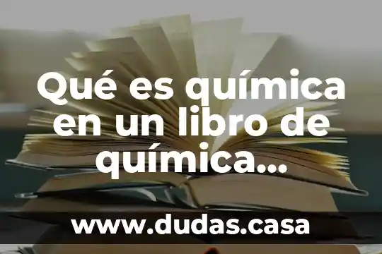 Qué es química en un libro de química etimología