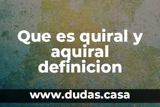 Que es quiral y aquiral definicion