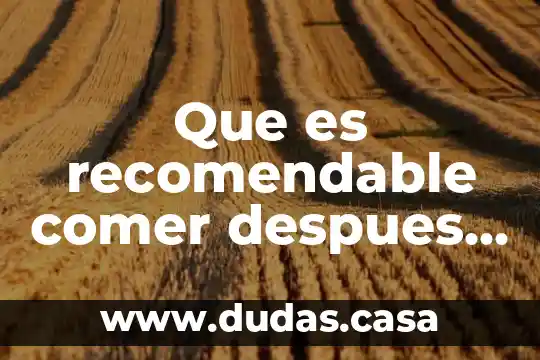 Que es recomendable comer despues del cardio en ayunas