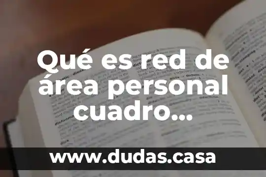 Qué es red de área personal cuadro sinóptico