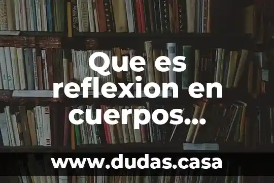 Que es reflexion en cuerpos geometricos