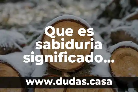 Que es sabiduria significado griego