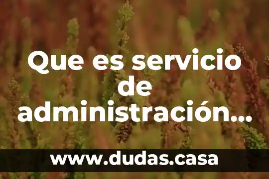 Que es servicio de administración tributaria sat