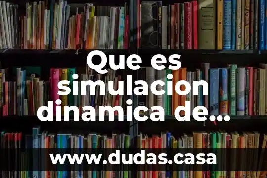 Que es simulacion dinamica de sistemas