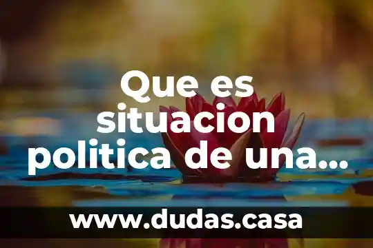 Que es situacion politica de una empresa