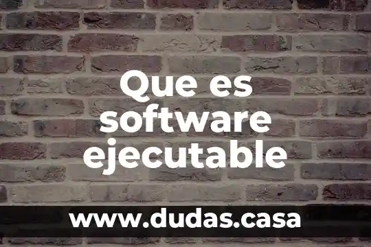 Que es software ejecutable