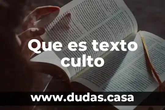 Que es texto culto