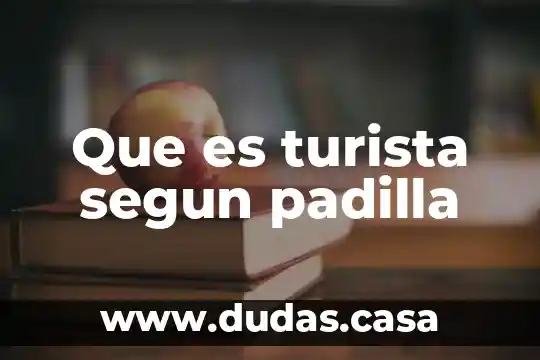 Que es turista segun padilla