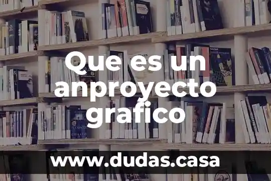 Que es un anproyecto grafico